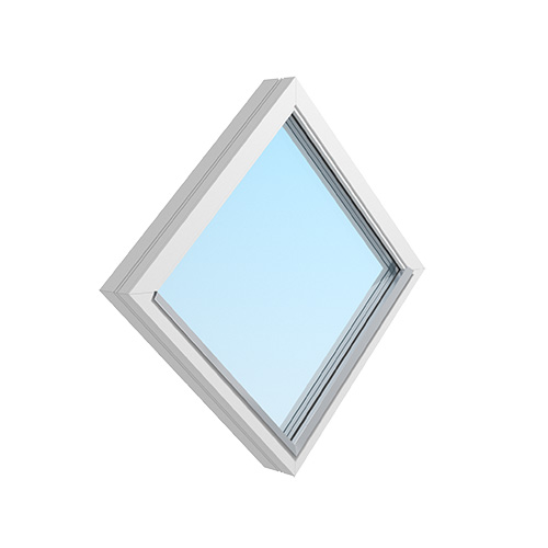 Energi Trä Diagonalt fönster, kvadrat 6 x 6, 6 x 6
