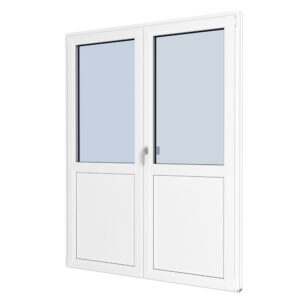 PVC Premium, inåtgående pardörr Fönsterdörr panel